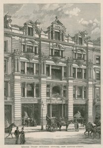 Mrs Pears forretningskontorer, New Oxford Street, London av English School