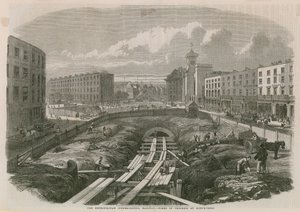 Metropolitan Railway Works ved Kings Cross av English School