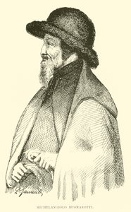 Michelangelo Buonarroti (gravering) av English School