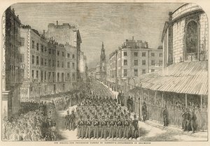 Militærparade på Stranden av English School
