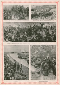 Militære aksjoner som involverte britiske sjømenn under dronning Victorias regjeringstid: Zulu-krigen, Boer-krigen, Mahdist-opprøret i Sudan, Boxer-opprøret og den anglo-egyptiske krigen (fotogravyr) av English School