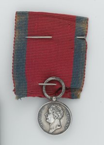 Miniatyr Waterloo-medalje av English School