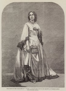 Miss Heath i karakteren til "Juliet", som fremført før Hennes Majestet på Windsor Castle (gravering) av English School