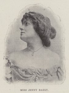Frøken Jenny Barry (gravering) av English School
