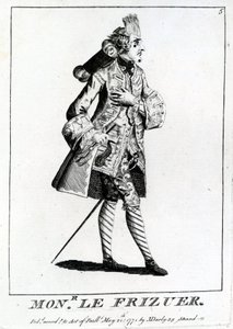 Mons. The Frizer, 1771 av English School