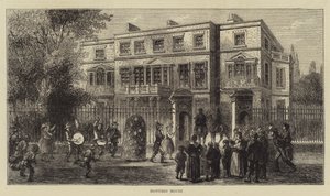 Montagu House (gravering) av English School