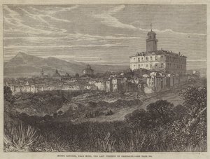 Monte Rotondo, nær Roma, den siste posisjonen til Garibaldi (gravering) av English School