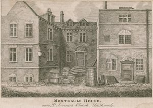 Monteagle House, nær St Savios Church, Southwark, London av English School