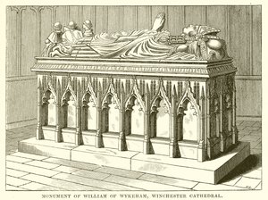 Monument til William av Wykeham, Winchester Cathedral av English School