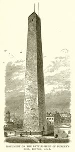 Monument på Battle-Field of Bunkers Hill, Boston, U.S.A.
