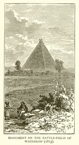 Monument på slagmarken ved Waterloo (1815)