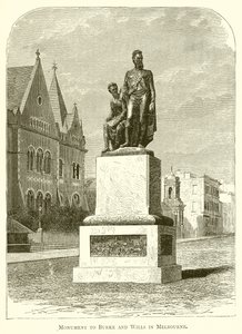Monument til Burke og Wills i Melbourne av English School
