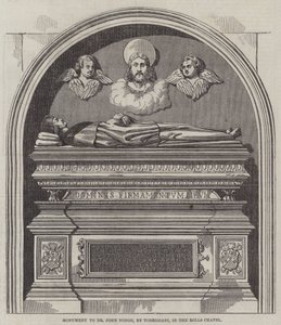 Monument til Dr John Yonge, av Torrigiani, i Rolls Chapel (gravering) av English School