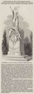 Monument til Madame Soyer, på Kensal Green Cemetery (gravering) av English School