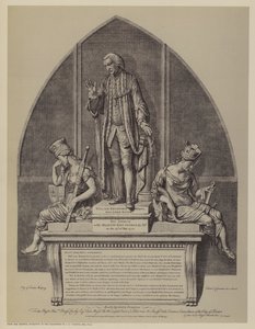 Monument til William Beckford, to ganger Lord Mayor of London, av John Francis Moore, Guildhall, City of London av English School