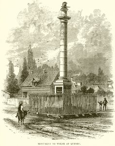 Monument til Wolfe i Quebec av English School