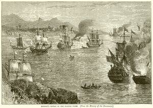 Morgans Niederlage der spanischen Flotte von English School