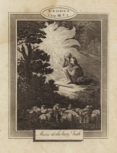 Moses ved den brennende busken av English School