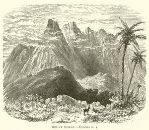 Horeb-fjellet, Exodus, iii av English School