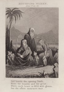 Sørgende kvinner, Amos V, ver 16 (gravering) av English School