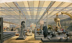 Moving Machinery, Great Exhibition, 1851 av English School
