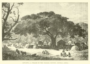 Mpwapwa, en landsby i Usagara-landet, Sentral-Afrika av English School