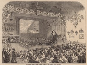 Albert Smiths Ascent of Mont Blanc-forelesning i Egyptian Hall av English School