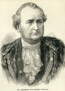 Mr Alderman og Sheriff Nottage fra The Illustrated London News, 10. november 1877 av English School