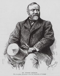 Mr. Andrew Carnegie (litografi) av English School