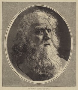 Mr Charles Calvert som "Lear" (gravering) av English School