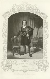 Mr Charles Kean som Hamlet, Hamlet, Act III, Scene II av English School