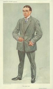 Mr Ernest Shackleton, Sydpolen, 6. oktober 1909, tegneserie Vanity Fair av English School