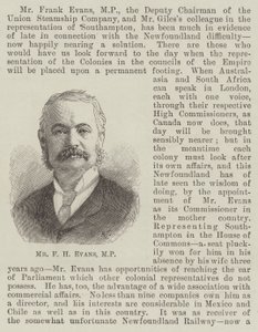 Mr F H Evans, MP (gravering) av English School