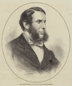 Mr George Jessel, QC, MP, den nye advokaten (gravering) av English School