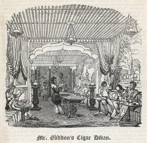 Mr Gliddons Cigar Divan, King Street, Covent Garden av English School