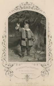Mr Hackett som Falstaff i The Merry Wives of Windsor av English School