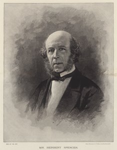Herbert Spencer (gravering) av English School