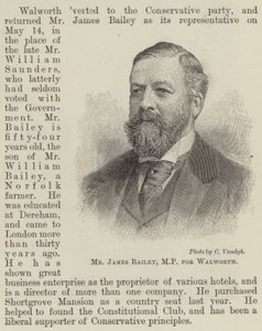 Mr James Bailey, MP for Walworth (gravering) av English School
