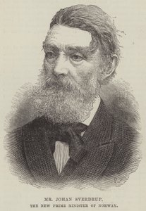 Johan Sverdrup, Norges nye statsminister (gravering) av English School
