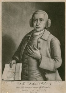 Mr John Alder, den heldige bødkeren til Abingdon, lotterivinner av English School
