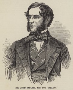 Mr John Sadleir, MP for Carlow (gravering) av English School