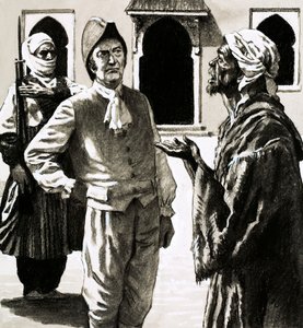 Herr Joseph Dupois ble konfrontert med en forvirret skapning (gouache på papir) av English School