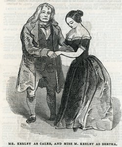 Mr Keeley som Caleb og frøken M Keeley som Bertha av English School
