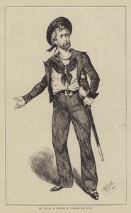 Mr Kendal som William i "William and Susan" (gravering) av English School