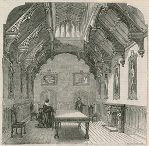 Mr Russells nye herskapshus, Park Lane, London: The Dining Hall av English School