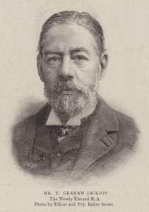 Mr T Graham Jackson (gravering) av English School