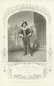 Mr W Davidge som pistol, kong Henry V, akt II, scene I av English School