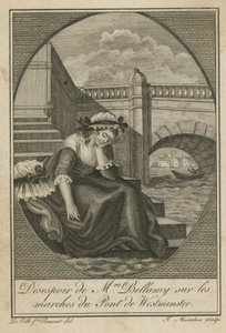 Fru Bellamy i fortvilelse på trappen til Westminster Bridge av English School