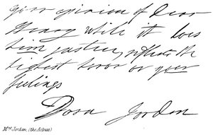 Fru Jordan, (skuespillerinnen) av English School