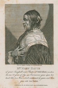 Mrs Mary Davis fra store Saughall nær Chester, 1668 av English School
